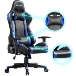 Silla Gaming Primux Elite Cobalto Negro/ Azul 2