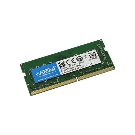 Módulo Crucial Ct8g4sfs824a Ddr4 8Gb 2400Mhz Cl17 Sodimm