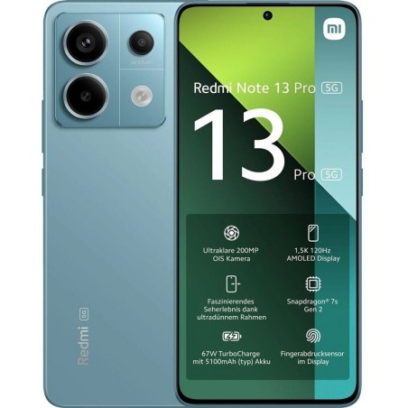 ‣ Xiaomi Redmi Note 13 Pro 5G 6.67 8Gb Ram 256Gb Rom Ocean Teal